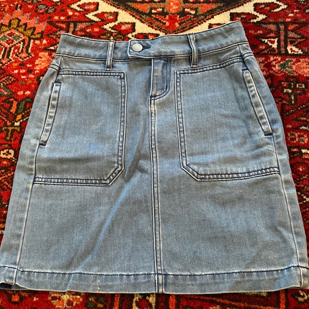 Loft Denim Miniskirt 00
